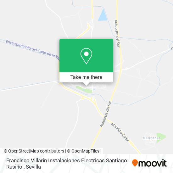 Francisco Villarin Instalaciones Electricas Santiago Rusiñol map