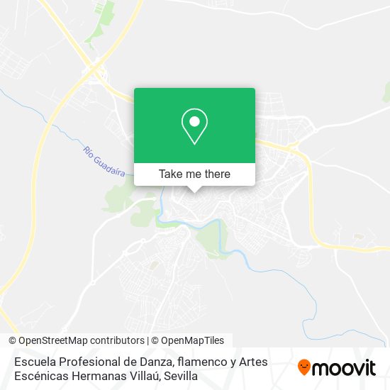 Escuela Profesional de Danza, flamenco y Artes Escénicas Hermanas Villaú map