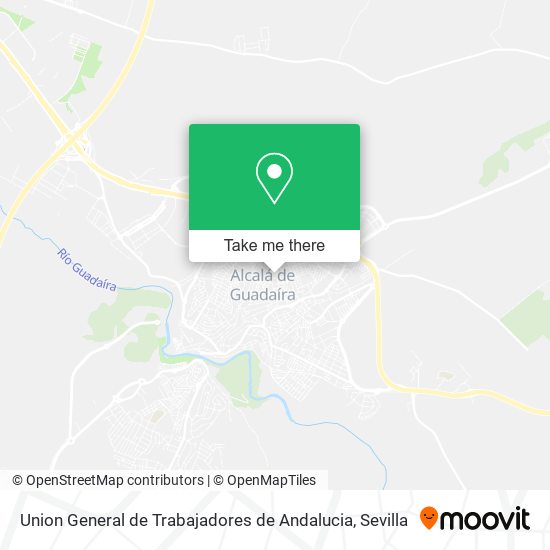 Union General de Trabajadores de Andalucia map