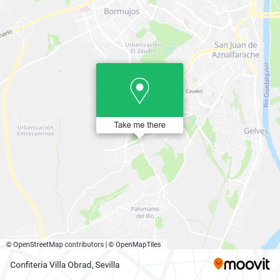 Confiteria Villa Obrad map