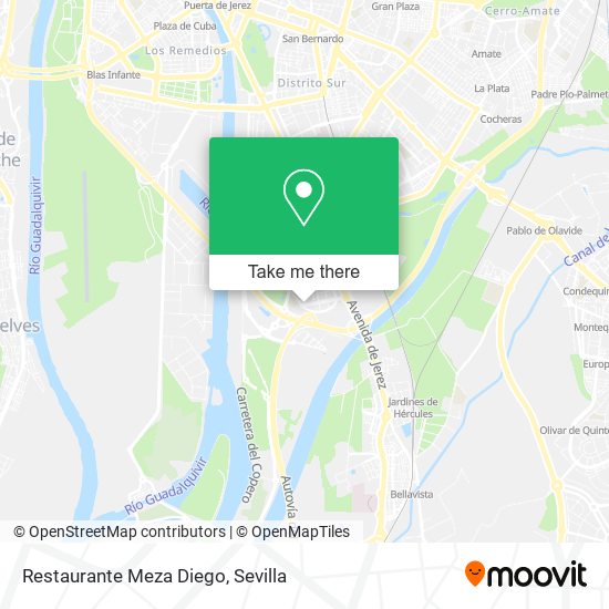 mapa Restaurante Meza Diego