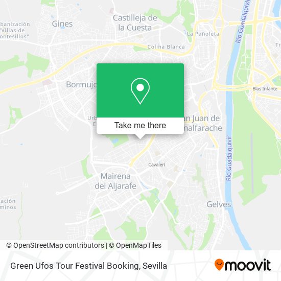 mapa Green Ufos Tour Festival Booking