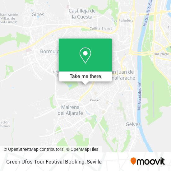 Green Ufos Tour Festival Booking map