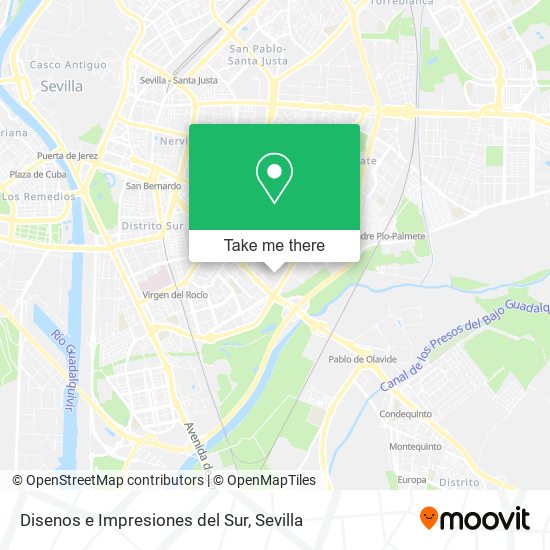 Disenos e Impresiones del Sur map