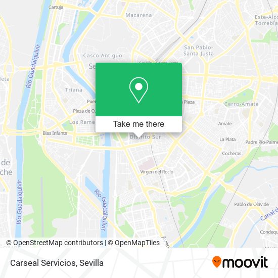 Carseal Servicios map