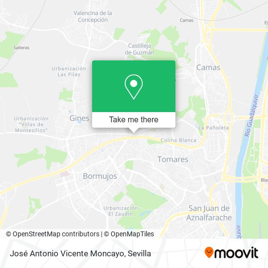 José Antonio Vicente Moncayo map