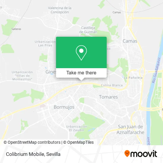 Colibrium Mobile map