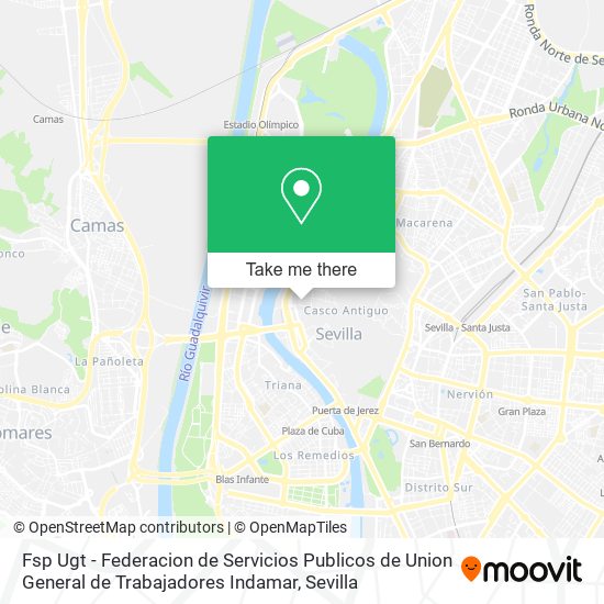 Fsp Ugt - Federacion de Servicios Publicos de Union General de Trabajadores Indamar map