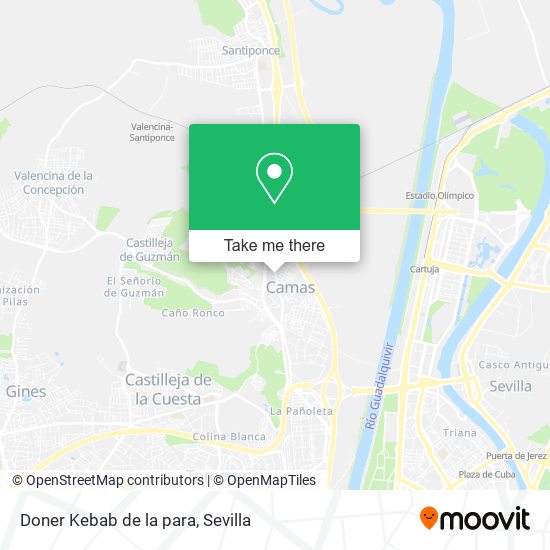 Doner Kebab de la para map