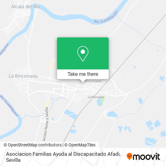 mapa Asociacion Familias Ayuda al Discapacitado Afadi