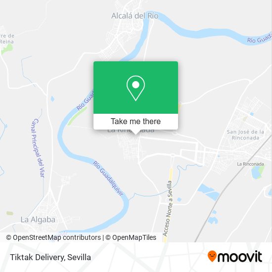 mapa Tiktak Delivery