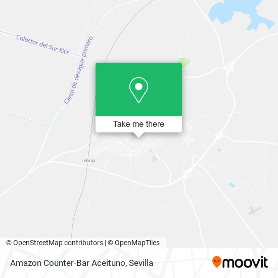 Amazon Counter-Bar Aceituno map