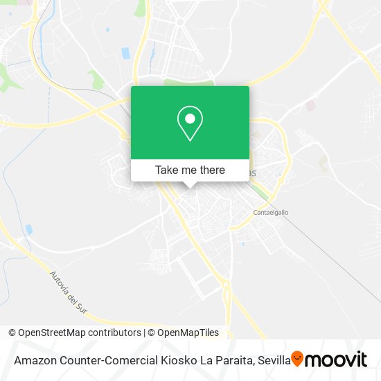 Amazon Counter-Comercial Kiosko La Paraita map