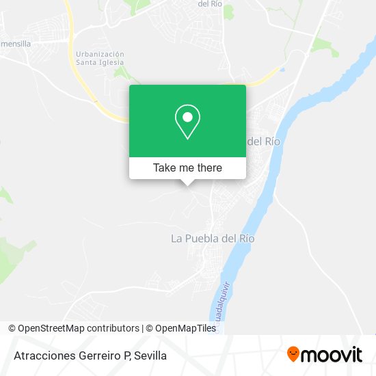 Atracciones Gerreiro P map