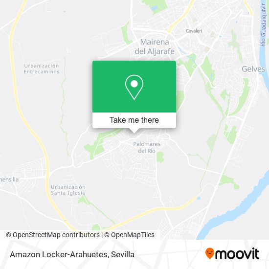 Amazon Locker-Arahuetes map