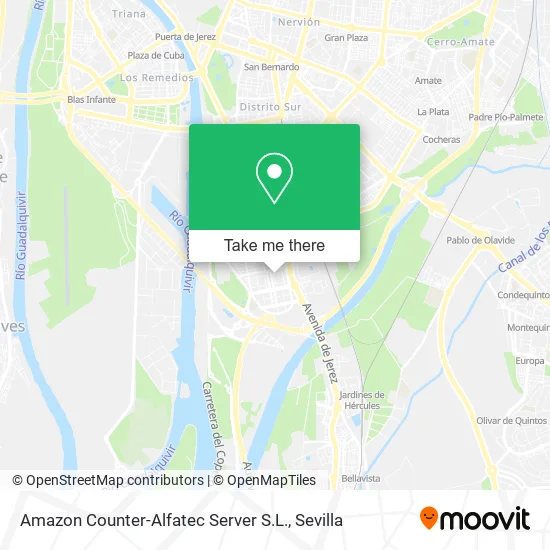 Amazon Counter-Alfatec Server S.L. map