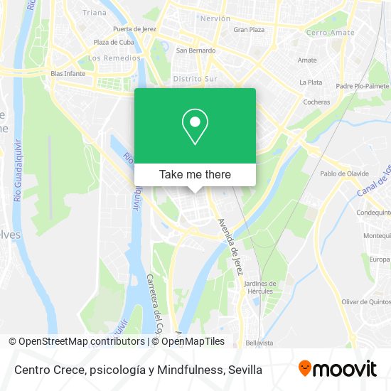 Centro Crece, psicología y Mindfulness map