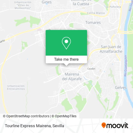 Tourline Express Mairena map
