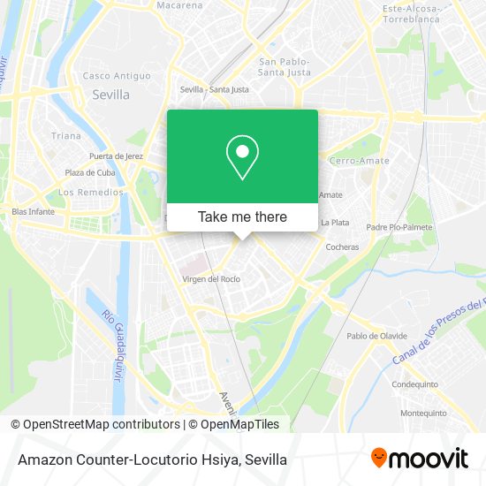 mapa Amazon Counter-Locutorio Hsiya