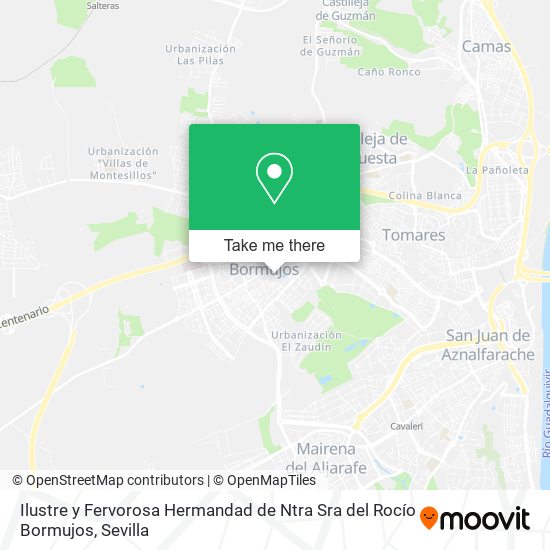 mapa Ilustre y Fervorosa Hermandad de Ntra Sra del Rocío Bormujos