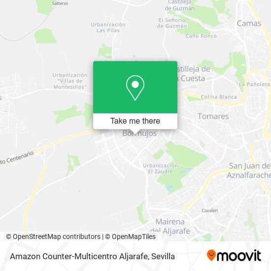 Amazon Counter-Multicentro Aljarafe map