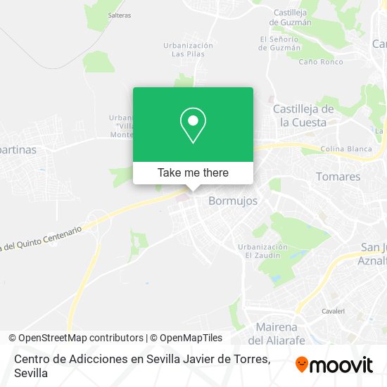 Centro de Adicciones en Sevilla Javier de Torres map