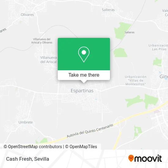 Cash Fresh map