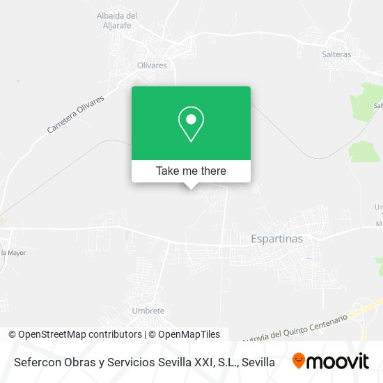 mapa Sefercon Obras y Servicios Sevilla XXI, S.L.