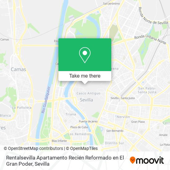 Rentalsevilla Apartamento Recién Reformado en El Gran Poder map