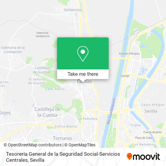 Tesorería General de la Seguridad Social-Servicios Centrales map