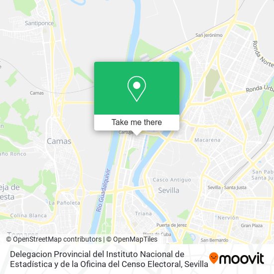 Delegacion Provincial del Instituto Nacional de Estadística y de la Oficina del Censo Electoral map