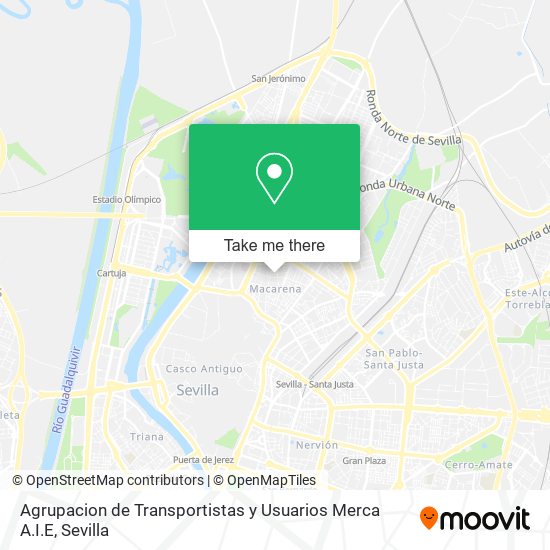 Agrupacion de Transportistas y Usuarios Merca A.I.E map