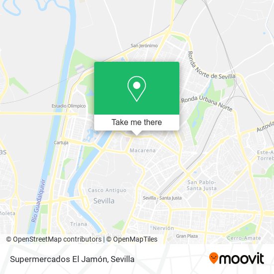Supermercados El Jamón map