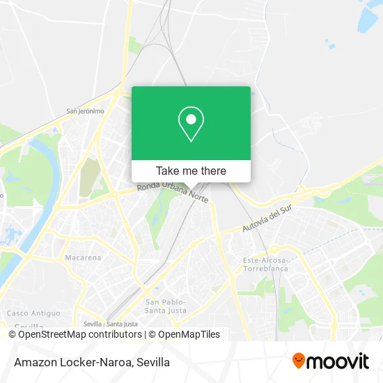 Amazon Locker-Naroa map