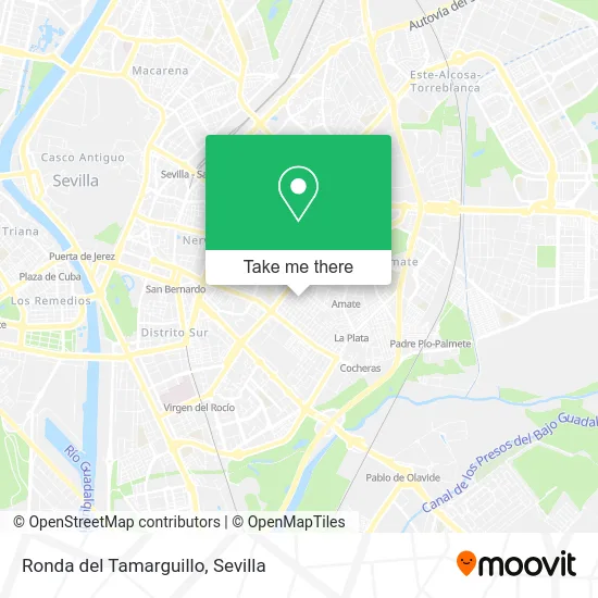 Ronda del Tamarguillo map