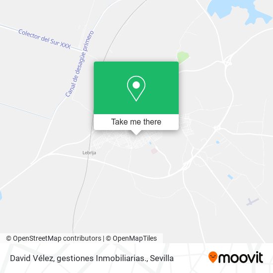 David Vélez, gestiones Inmobiliarias. map