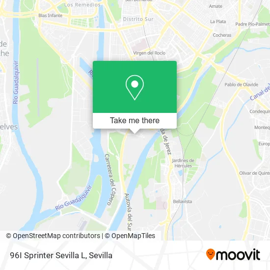 96I Sprinter Sevilla L map