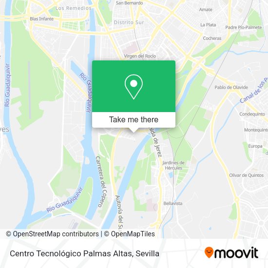 Centro Tecnológico Palmas Altas map