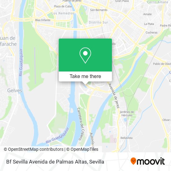 Bf Sevilla Avenida de Palmas Altas map