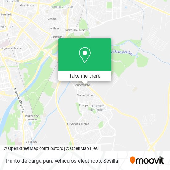 Punto de carga para vehículos eléctricos map