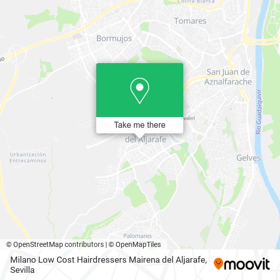 Milano Low Cost Hairdressers Mairena del Aljarafe map