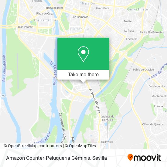 Amazon Counter-Peluqueria Géminis map