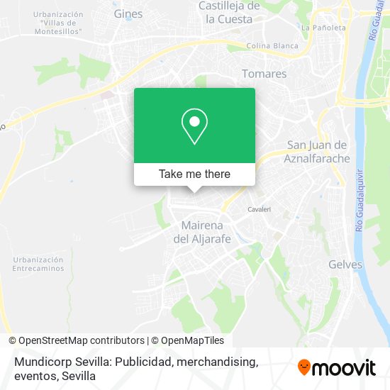 Mundicorp Sevilla: Publicidad, merchandising, eventos map