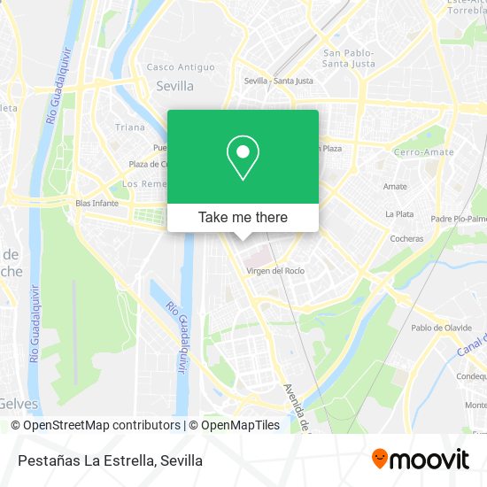 Pestañas La Estrella map