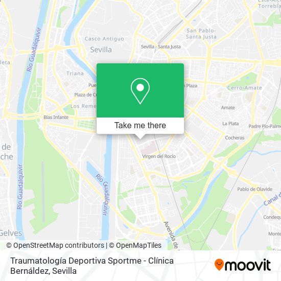 Traumatología Deportiva Sportme - Clínica Bernáldez map