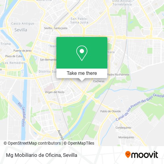Mg Mobiliario de Oficina map