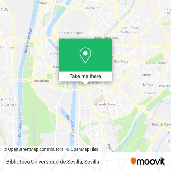mapa Biblioteca Universidad de Sevilla