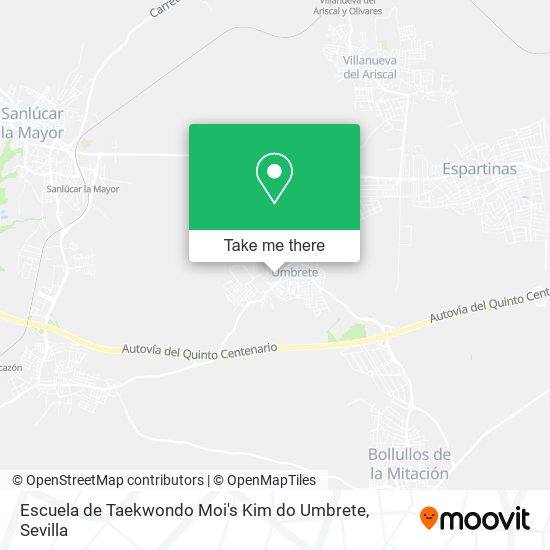 Escuela de Taekwondo Moi's Kim do Umbrete map