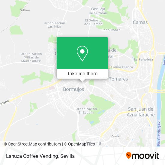 Lanuza Coffee Vending map