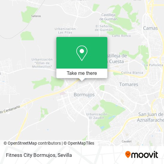 Fitness City Bormujos map